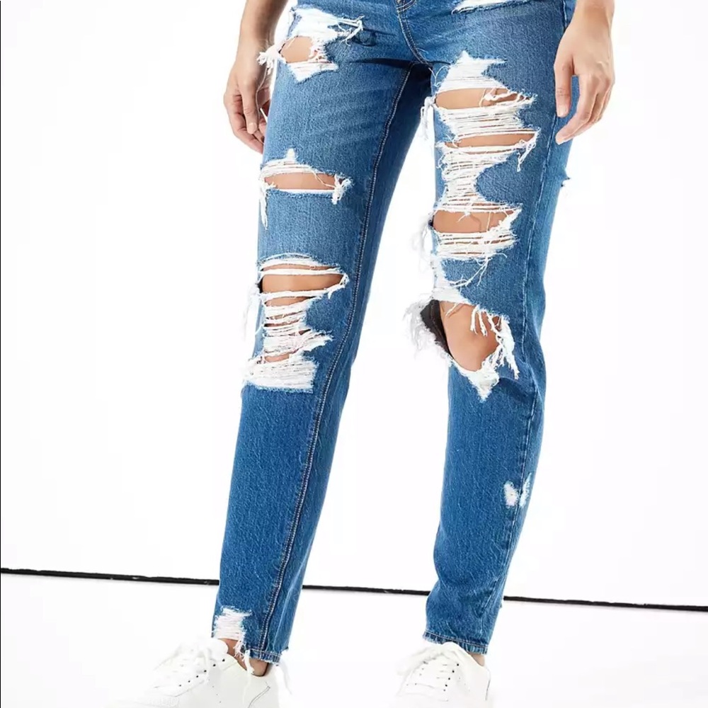 AE American eagle jeans next level mom
